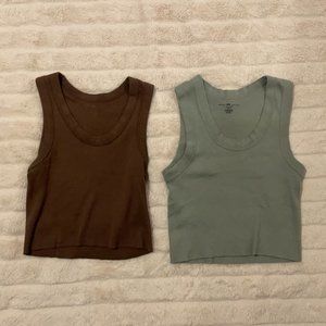 Bundle of TWO Brandy Melville Connor Tanks